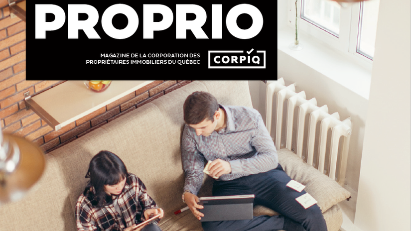 Rental period's challenges make the front page of the latest edition of Proprio magazine