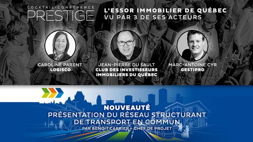 CORPIQ Conference: all about the real estate and the structuring public transport projet of Quebec