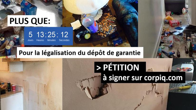 Pétition sur le dépôt de garantie, plus de 10 500 signataires...