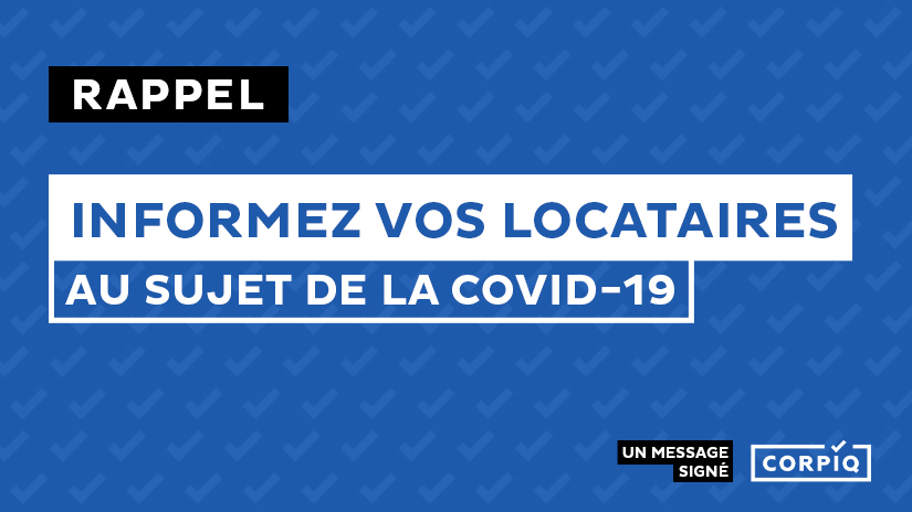 Rappel: Lettre à envoyer aux locataires