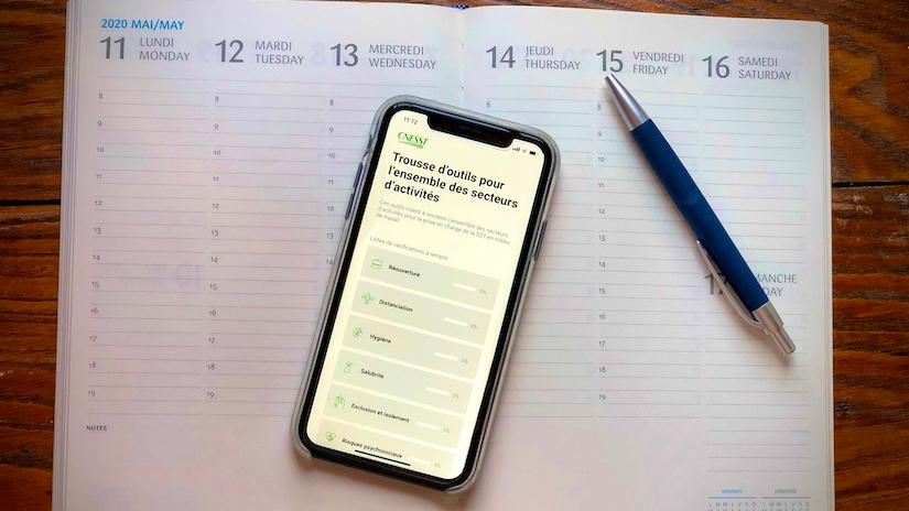 Trousse COVID-19 et application mobile créées par la CNESST pour les gestionnaires/employeurs