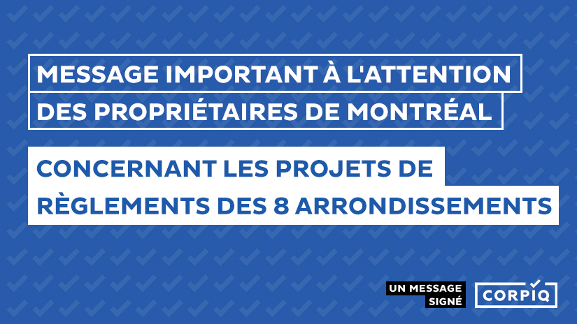 Important message to Montreal landlords concerning the by-laws of the 7 boroughs