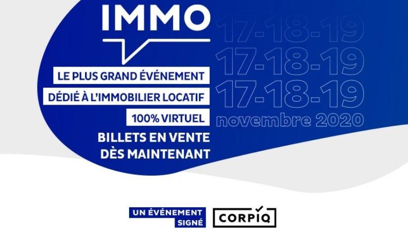 IMMO 2020 100% virtuel : Le plus grand événement dédié à l’immobilier locatif