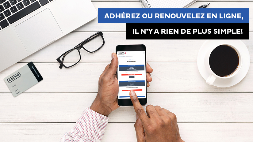 Adhérez ou renouvelez en ligne, il n’y a rien de plus simple!