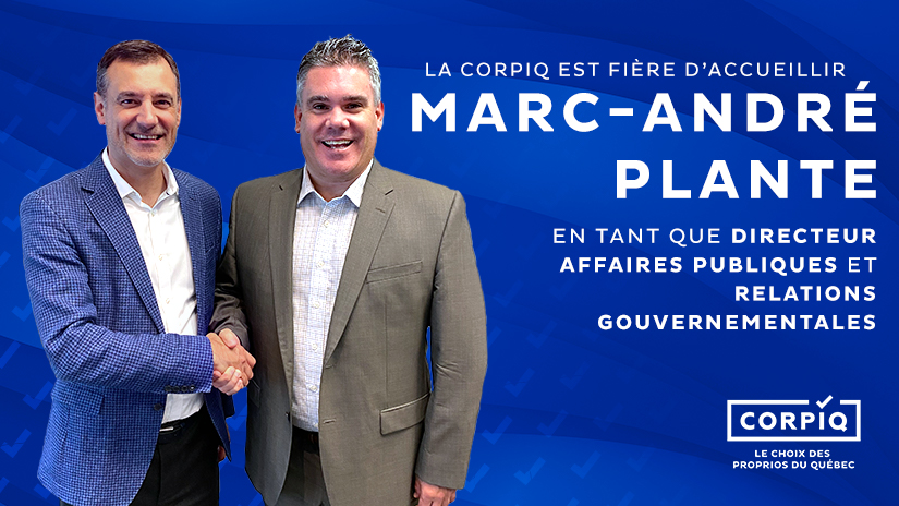 Appointment of Marc-André Plante as Director, Public Affairs and Government Relations