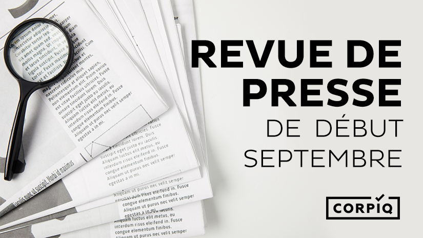 Revue de presse de début septembre