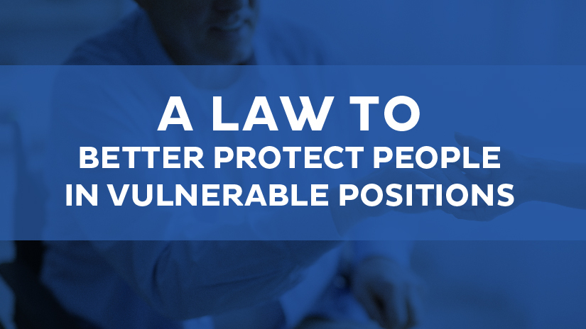 Law to better protect vulnerable persons