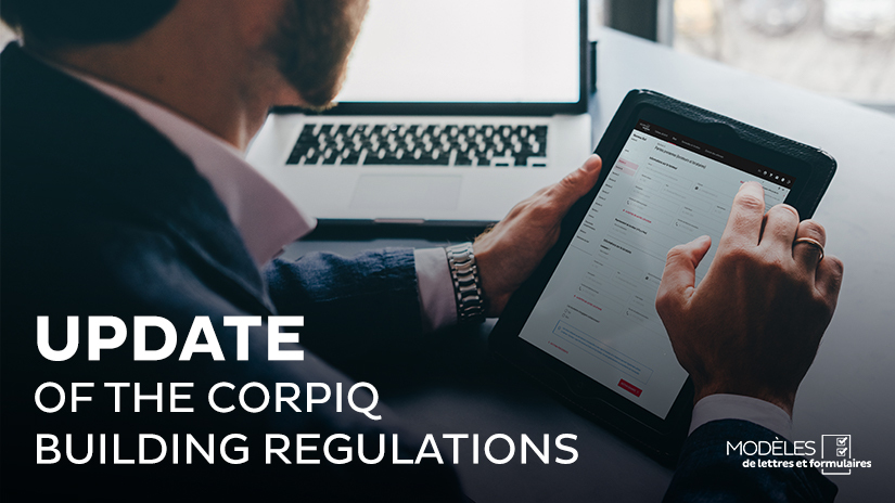 Update of the CORPIQ Building Regulations