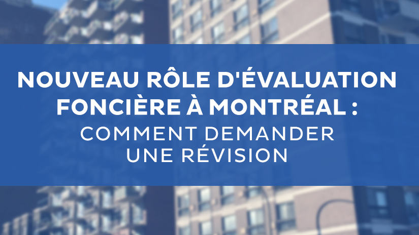 Nouveau rôle d’évaluation foncière à Montréal