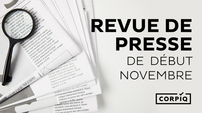 Revue de presse de début novembre