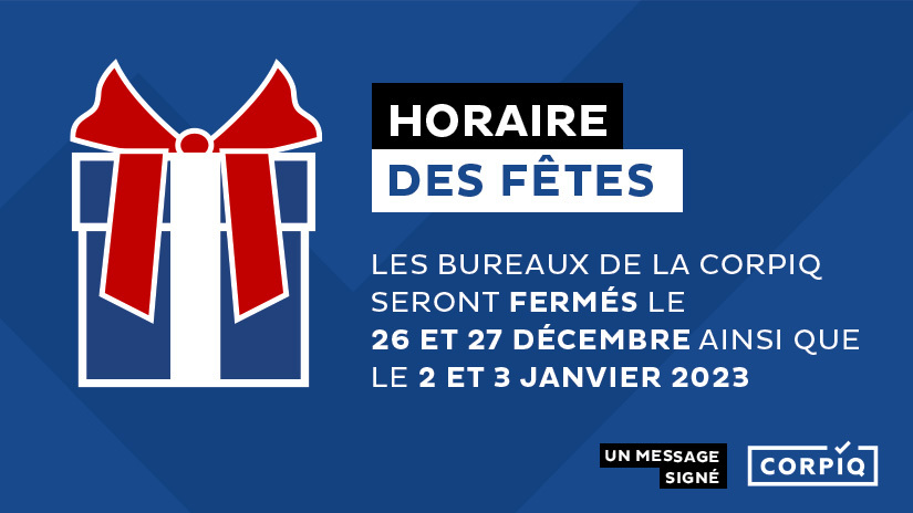 Horaire des Fêtes 2022