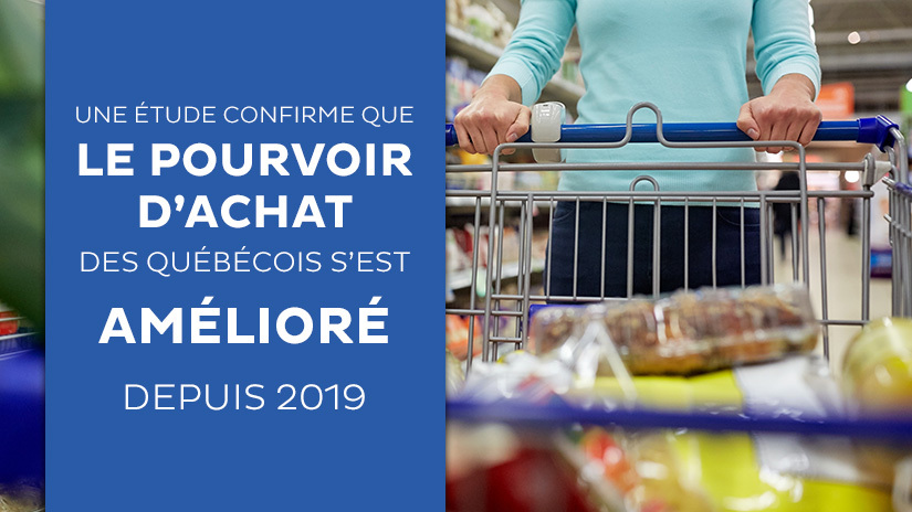 Une étude confirme que le pourvoir d’achat des québécois s’est amélioré depuis 2019