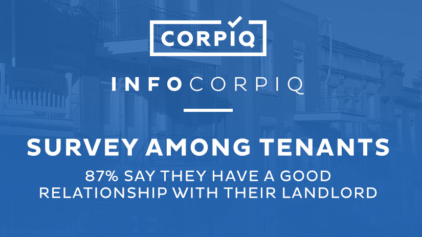 Survey among tenants : 87% say they have a good relationship with their landlord