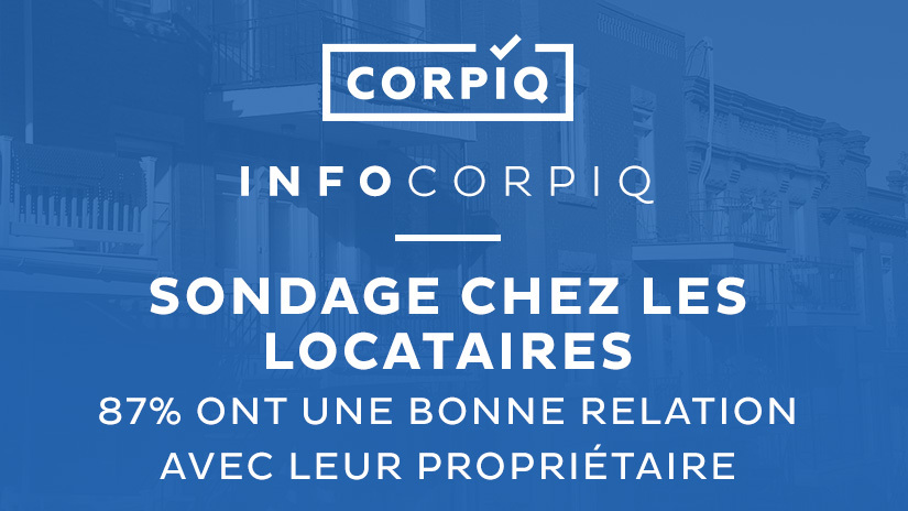 Dévoilement des résultats d'un vaste sondage sur l'évolution du secteur locatif au Québec