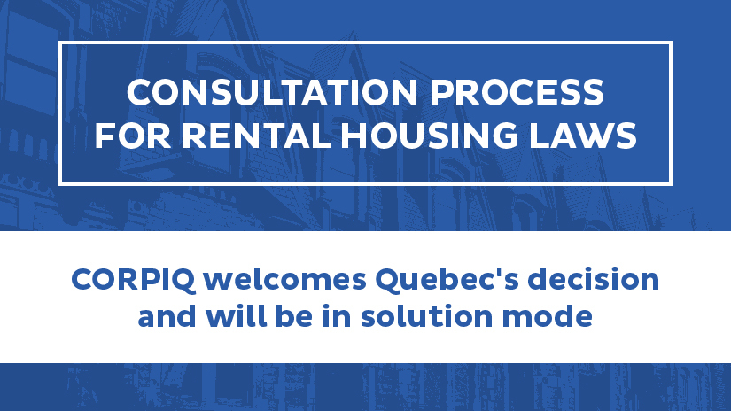 CORPIQ welcomes Quebec's decision and will be in solution mode