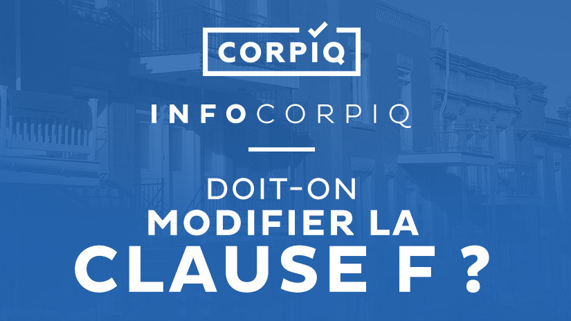 Doit-on modifier la clause F ?