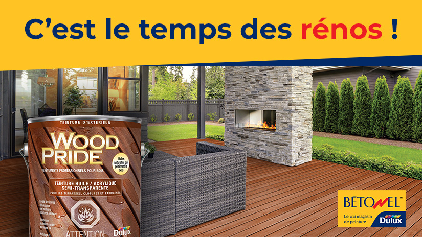 Protégez et embellissez votre bois extérieur avec la gamme complète de produits Bétonel Dulux.