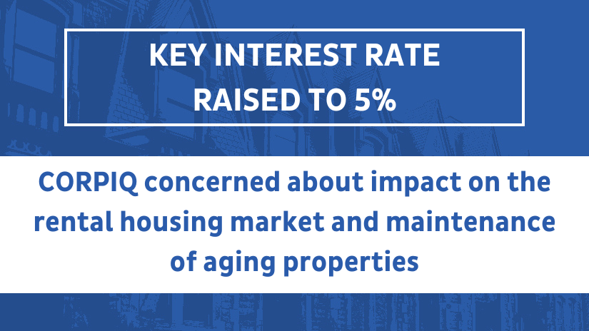 Key interest rate raised to 5%: CORPIQ concerned about impact on housing rental market