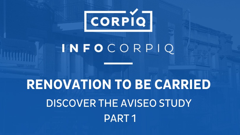 Renovation to be carried - Discover the Aviseo study - Part 1