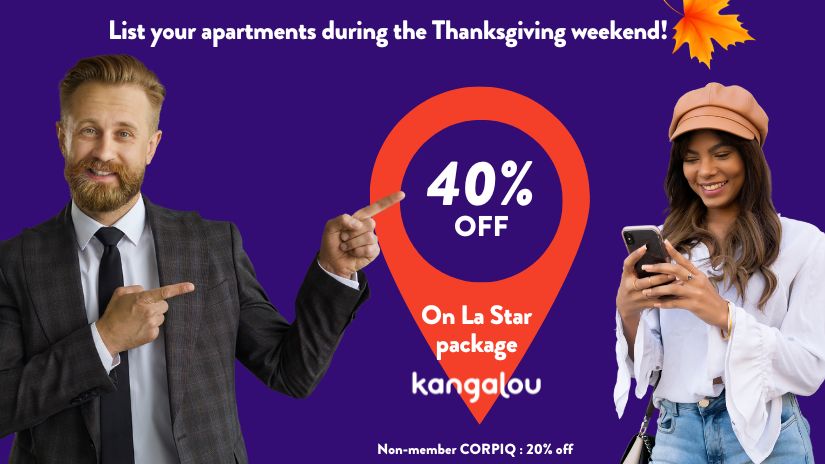 List your apartments during the Thanksgiving weekend!