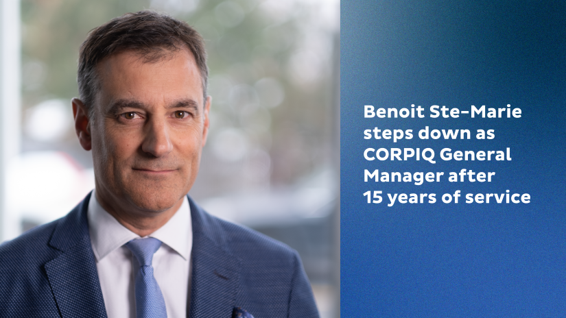 Benoit Ste-Marie steps down as CORPIQ's General Manager after 15 years of service