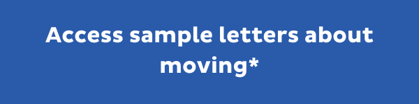 Access the sample letters on moving